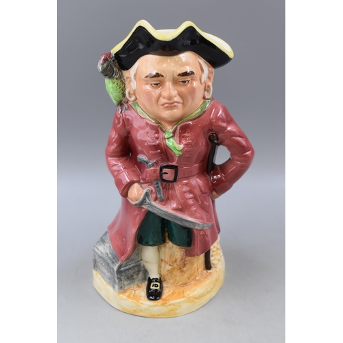 371 - A Burlington Long John Silver Character Jug 10.5” Tall