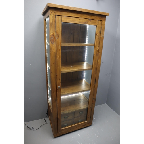 Fine Quality Hand Made Freestanding Drinks Display with Glazed