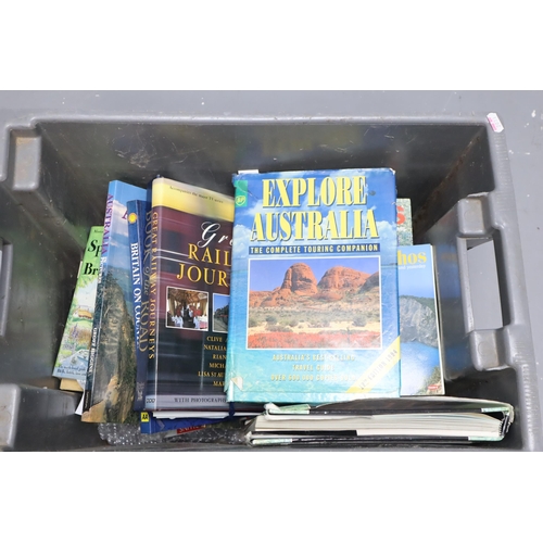 931 - Large Mixed Lot of Travelling Guide and Atlas Books