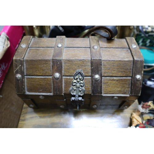 922 - Selection of Vintage items to include Silver Plated Trays, Wooden Boxes, Vintage Cameras, Rolls Razo... 