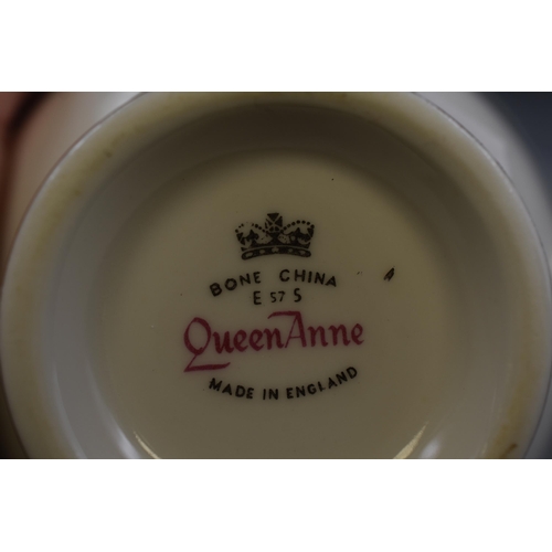 346 - Queen Anne 12 Piece Fine Bone China Tea Set