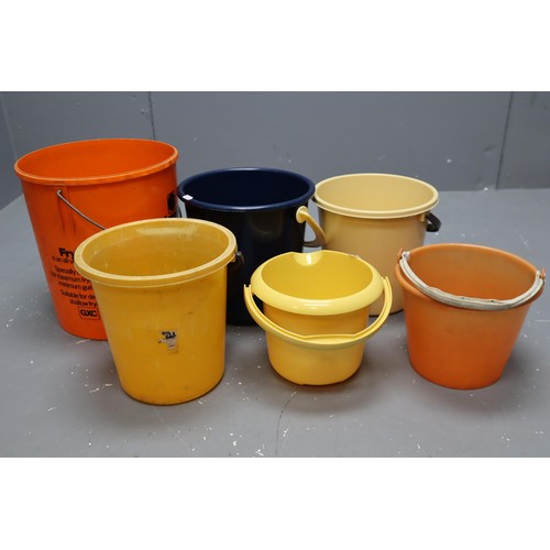 741 - Selection of Multi-Purpose Plastic Buckets with Handles