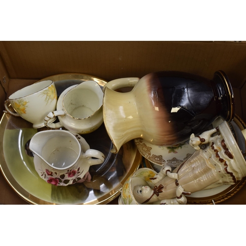 897 - Mixed Selection of Ceramics Including Vintage Girl Walking A Lamb Music Box, Sutherland and More