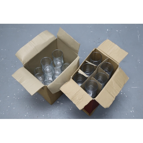 905 - 36 New High Ball Drinking Glasses