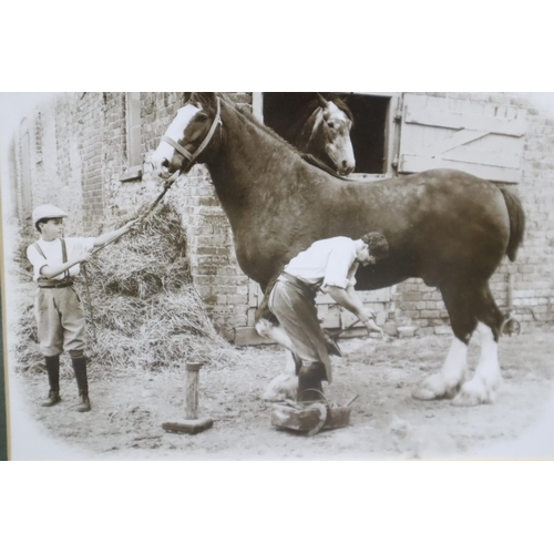 923 - Three Vintage Horse Related Prints, one entitled Reynoldstown 1936 (Largest Approx. 17” x 14&r... 