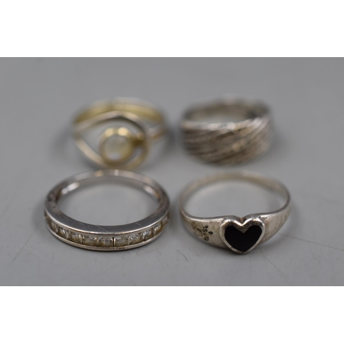 69 - Selection of Four Vintage Silver Rings