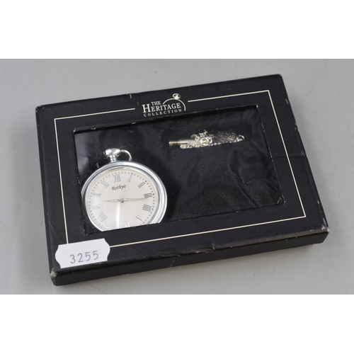 105 - Heritage Mechanical Pocket Watch with Key