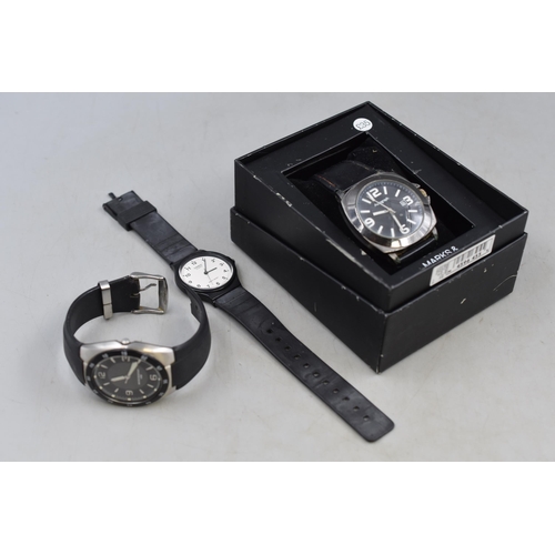 115 - Three Watches to include Boxed M&S Autograph, Casio and other M&S