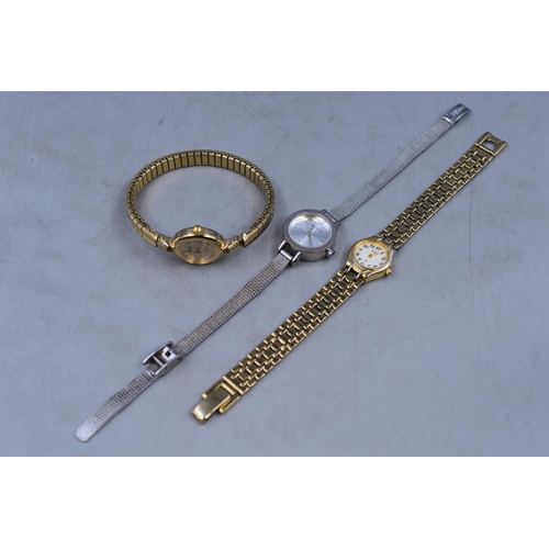 133 - Three ladies watches to inclue Timex, Infinate and Citizen Quartz