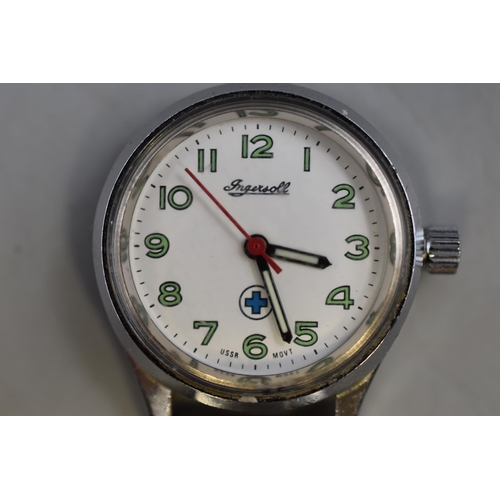 140 - An Ingersoll Mechanical Nurses Watch, Working