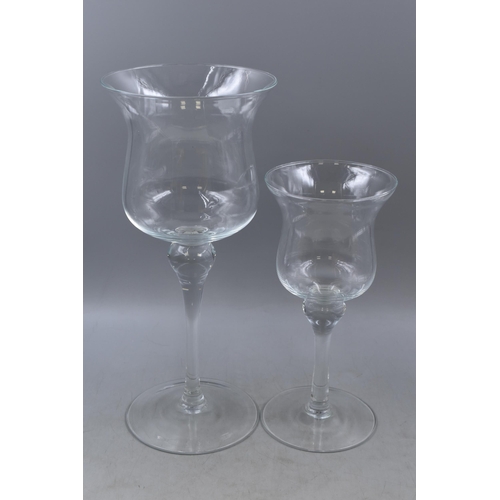 405 - Two Large Glass Vases for Sweets / Display