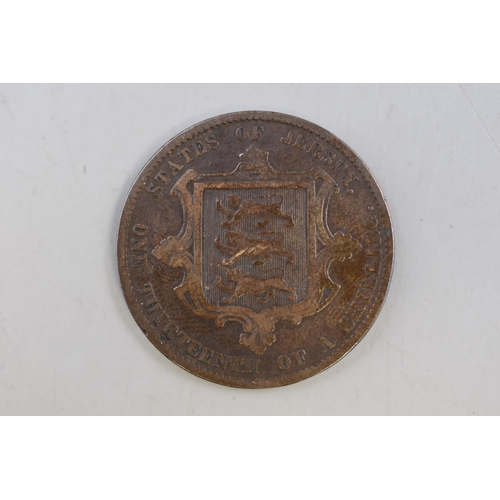 157 - Victoria States of Jersey 1870 1/13 of a Shilling coin