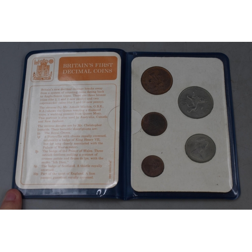 170 - Elizabeth II 1953 Coin set and a Britains First Decimal Coin Set