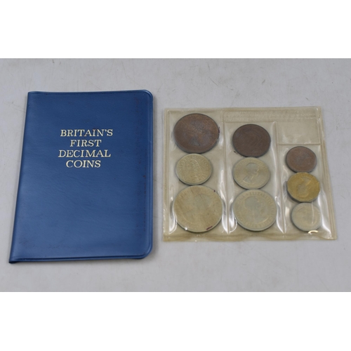 170 - Elizabeth II 1953 Coin set and a Britains First Decimal Coin Set