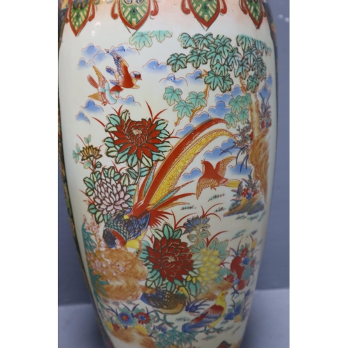 418 - Pair of Traditional Chinese Hand Painted Porcelain Vases Depicting Classical Chinese Motifs such as ... 