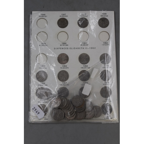 172 - A Large Selection of Collectable UK Coins To Include Two Incomplete Threepence Sets, Commemorative C... 