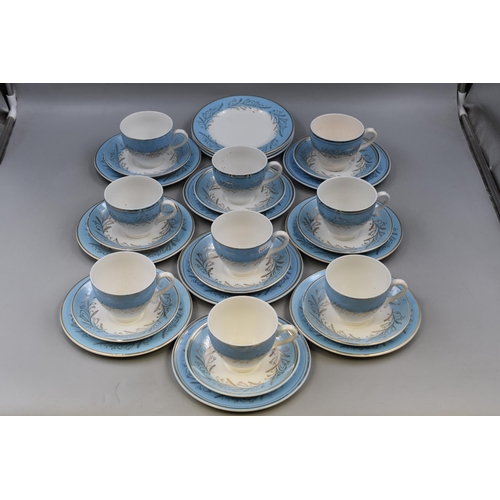 421 - Thirty Pieces of Washington Pottery Blue Riband