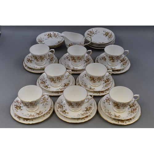 422 - Thirty Three Pieces of Colclough Avon, Includes Teacups, Saucers, Side Plates, And Milk Jug