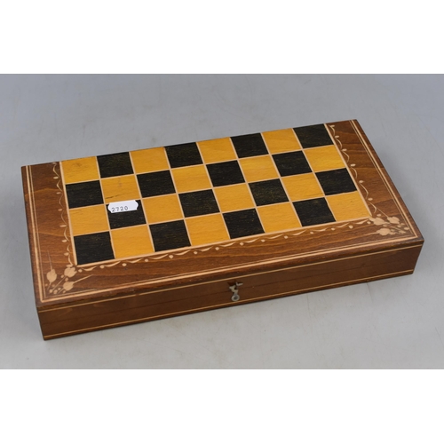 425 - A Complete Chess Set, With Folding Board