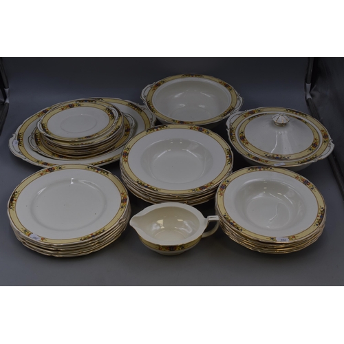 429 - 29 Pieces of W.H. Grindley Ivory to include Large Platter, 14 Plates, 12 Bowls, 2 Serving Bowls and ... 