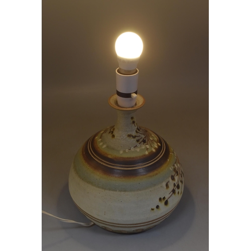 433 - Vintage Studio Pottery Lamp 8