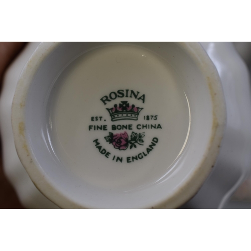 445 - 6 Sets of Tea Cups and Saucers by Rosina Fine Bone China