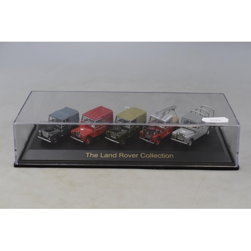 191 - Oxford Die-Cast' Land Rover' Five Vehicle Collection, Scale 1:76, Ideal For Model Railways