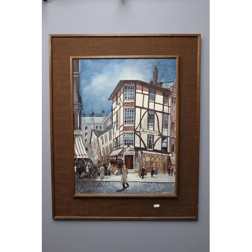 454 - Two Large Pictures to include York Shambles and a Framed and Glazed Scenic Print (Largest 32.5&rdquo... 