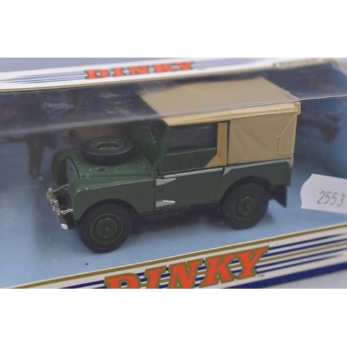 193 - Two Die-Cast Boxed Models, Corgi Police Ford Transit ( Model 91640 ) and Dinky 1949 Land Rover (DY-9... 