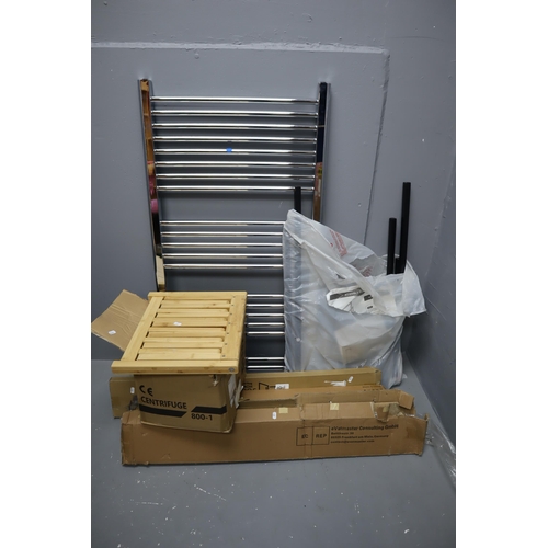 458 - Mixed Lot to include Five Boxes, Seat, Radiator and a Display. Boxes Contain Tracking Poles, Bed Sid... 