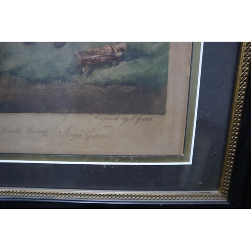 461 - Vintage Framed and Glazed George Morland Mezzotint Print Entitled 