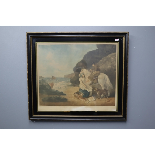 462 - Vintage Framed and Glazed George Morland Mezzotint Print of a Original that Resides in The British M... 