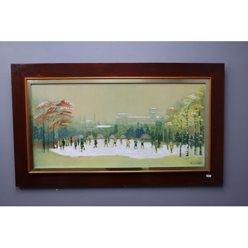 463 - Anthony Robert Klitz (1917-2000) Original Oil on Board of Country Scene in Wood Framed Mount Signed ... 