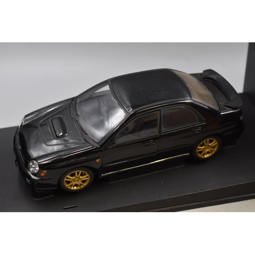 205 - Autoart Die-Cast model 'Subaru New Age Impreza WRX STI in Black, Scale 1:18, Please Note Box is For ... 