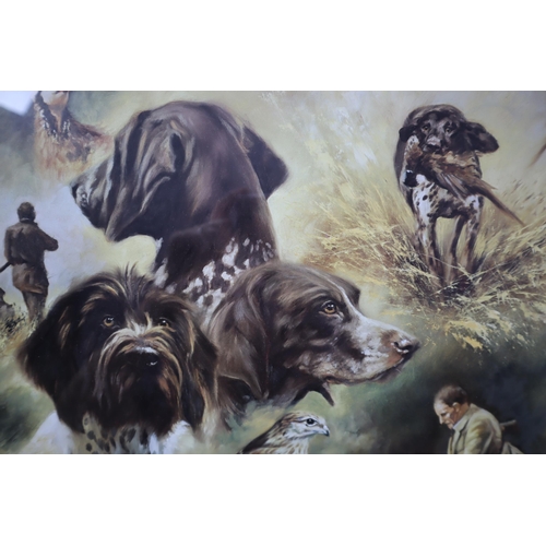 464 - Framed and Glazed Signed Mick Cawston Limited Edition Print 152/850 Depicting Hunting Scenes approx ... 