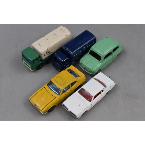 211 - Five Collectable Playworn Die-Cast Model Vehicles Three by Matchbox To Include Tate & Lyle Sugar... 