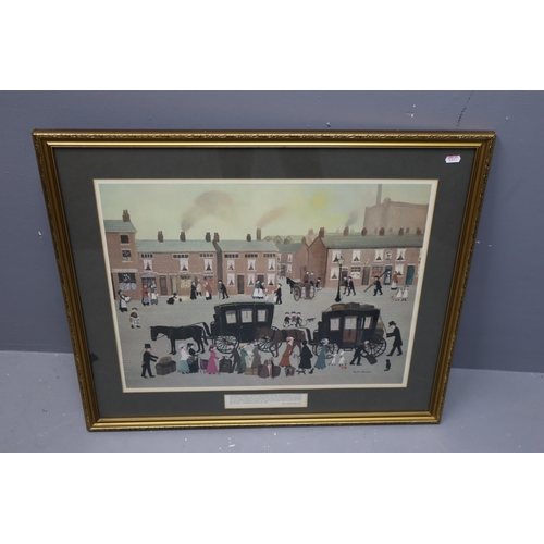 471 - Large Framed and Glazed Helen Bradley Print Entitled 