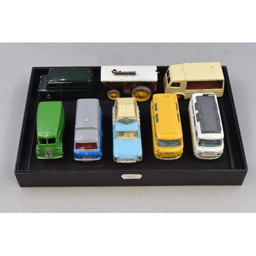 222 - Collection of Playworn Dinky & Corgi Vintage Vehicles To Include 'Walls' Ice Cream Ford Thames V... 