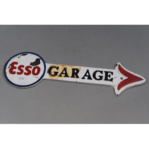 483 - A Vintage Metal Esso Garage Sign, Approx 16