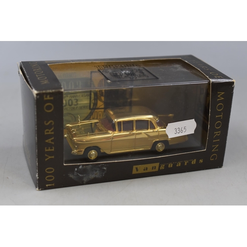 236 - Lledo Vanguards Limited Edition ' Vauxhall Victor ' in Gold Tone, 100th Anniversary of Vauxhall, 190... 