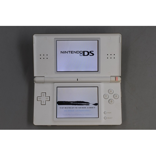 486 - Nintendo DS Lite with Mario Brothers Game Cartridge in Carry Case, no Charger (untested) together wi... 