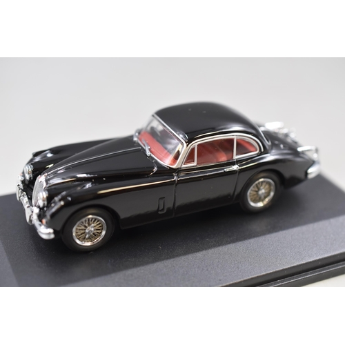 240 - Oxford Diecast Model Jaguar XK150 in Black - 1:43 Scale With Display Box