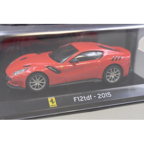 245 - A Pair of Panini Die-Cast Model Cars, Ferrari F12tdf ( 2015 ) and Porsche 918 Spyder (2013 ) Sealed ... 