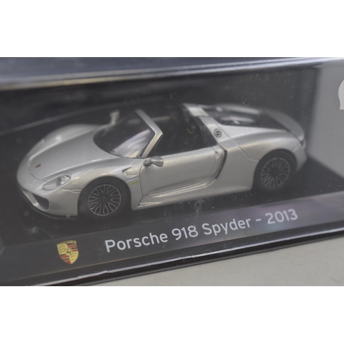 245 - A Pair of Panini Die-Cast Model Cars, Ferrari F12tdf ( 2015 ) and Porsche 918 Spyder (2013 ) Sealed ... 