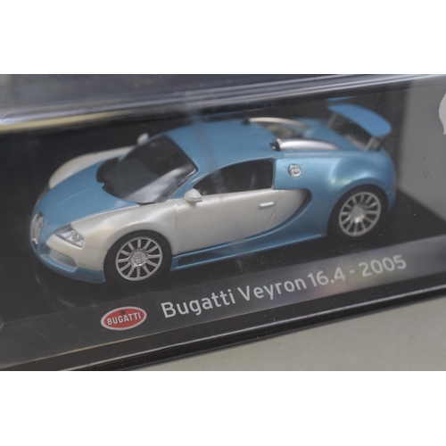 248 - A Pair of Die-Cast Panini Model Cars, Bugatti Veyron 16.4 ( 2005 ) and Bugatti Chiron (2006 ) Sealed... 