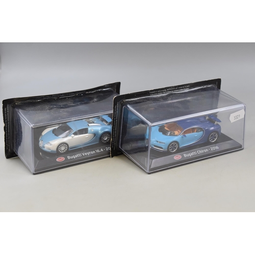 248 - A Pair of Die-Cast Panini Model Cars, Bugatti Veyron 16.4 ( 2005 ) and Bugatti Chiron (2006 ) Sealed... 