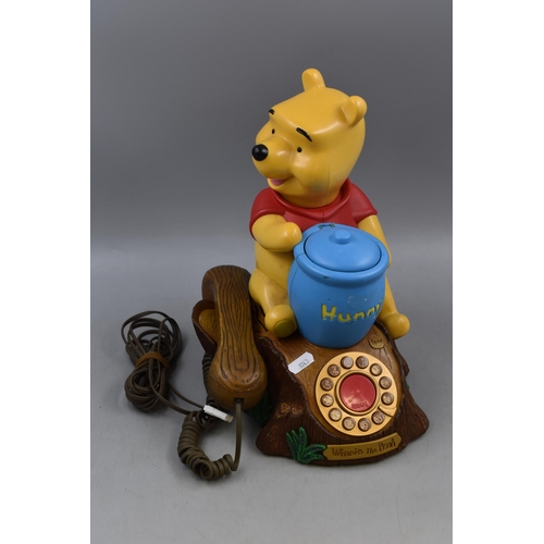 253 - Retro Disney Winnie The Pooh Talking Telephone (untested)