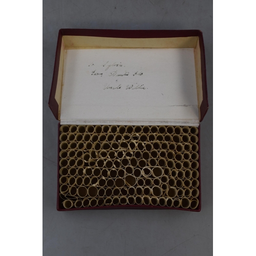 261 - Golden Grain Promise Box containing Scrolls of Bible Verses