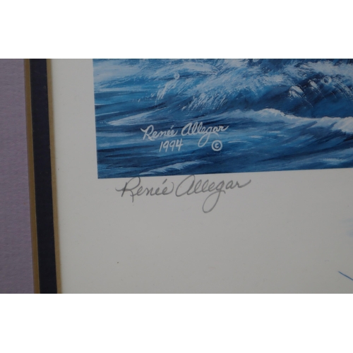 503 - Pencil Signed Limited Edition Print by Renee Allegar, entitled Great Lakes Salmon and Trout. Framed ... 