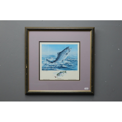 503 - Pencil Signed Limited Edition Print by Renee Allegar, entitled Great Lakes Salmon and Trout. Framed ... 